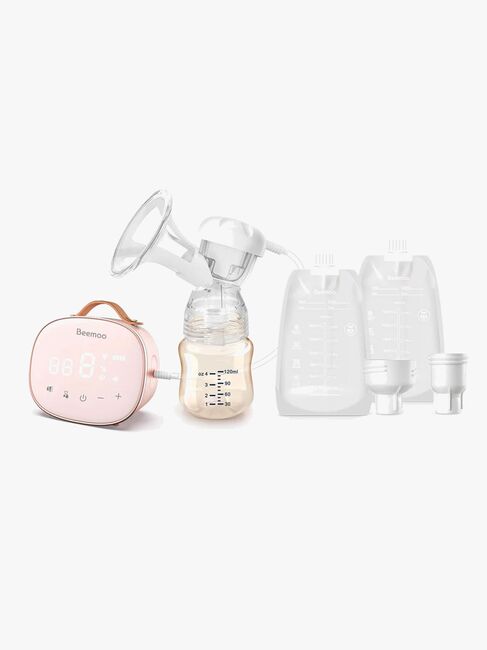 Beemoo CARE Single Elektrisk Brystpumpe inkl. Brystmelkposer 180 ml 30-pack