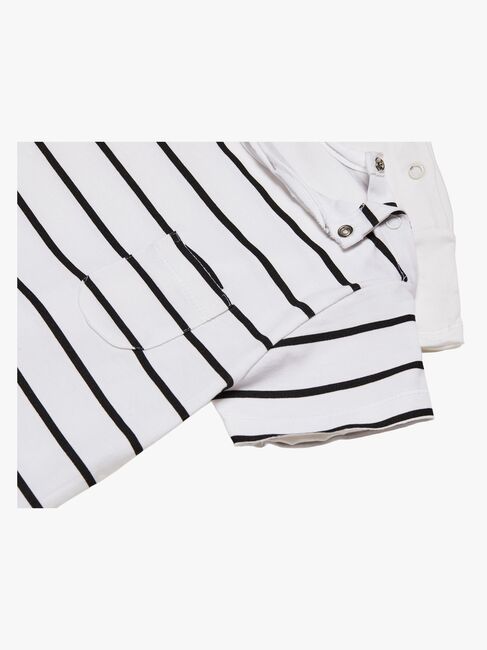 Luca & Lola Ettore T-Skjorte 2-pack, White/Stripes