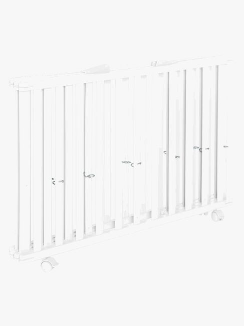 Roba Sammenleggbar Lekegrind med Hjul, White