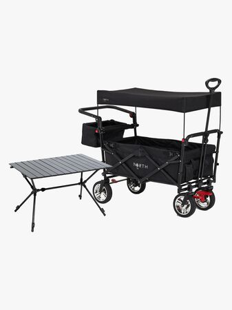 North 13.5 Porter Tralle, Black Inkl. Campingbord