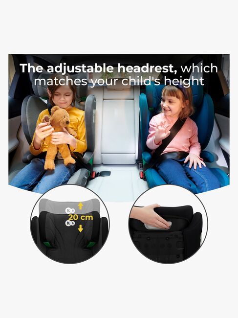 Kinderkraft JUNIOR FIX 2 i-Size Beltestol, Graphite Black