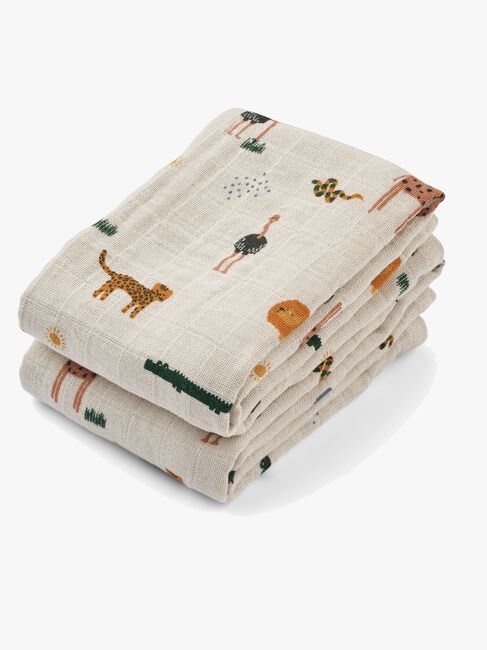 LIEWOOD Lewis Musselinteppe 2-Pack, Safari/Sandy