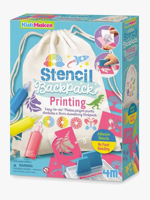 4M KidzMaker DIY-sett Stensiltrykk Gympose