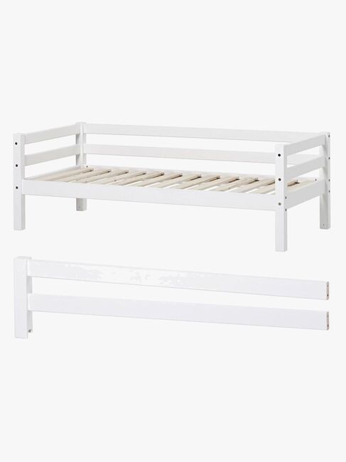 Hoppekids Juniorseng Basic 70x160cm Hvit inkl Sikkerhetsskinne