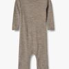 Wheat Frankie Jumpsuit Merinoull, Khaki Melange