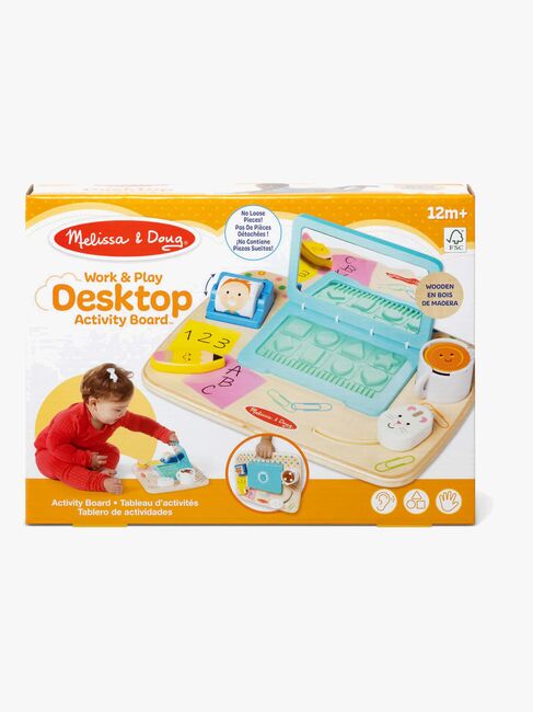 Melissa & Doug Work & Play Desktop Aktivitetstavle