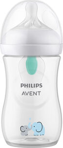 Philips Avent Natural Response Tåteflaske 260 ml, Airfree, Elefant Deco