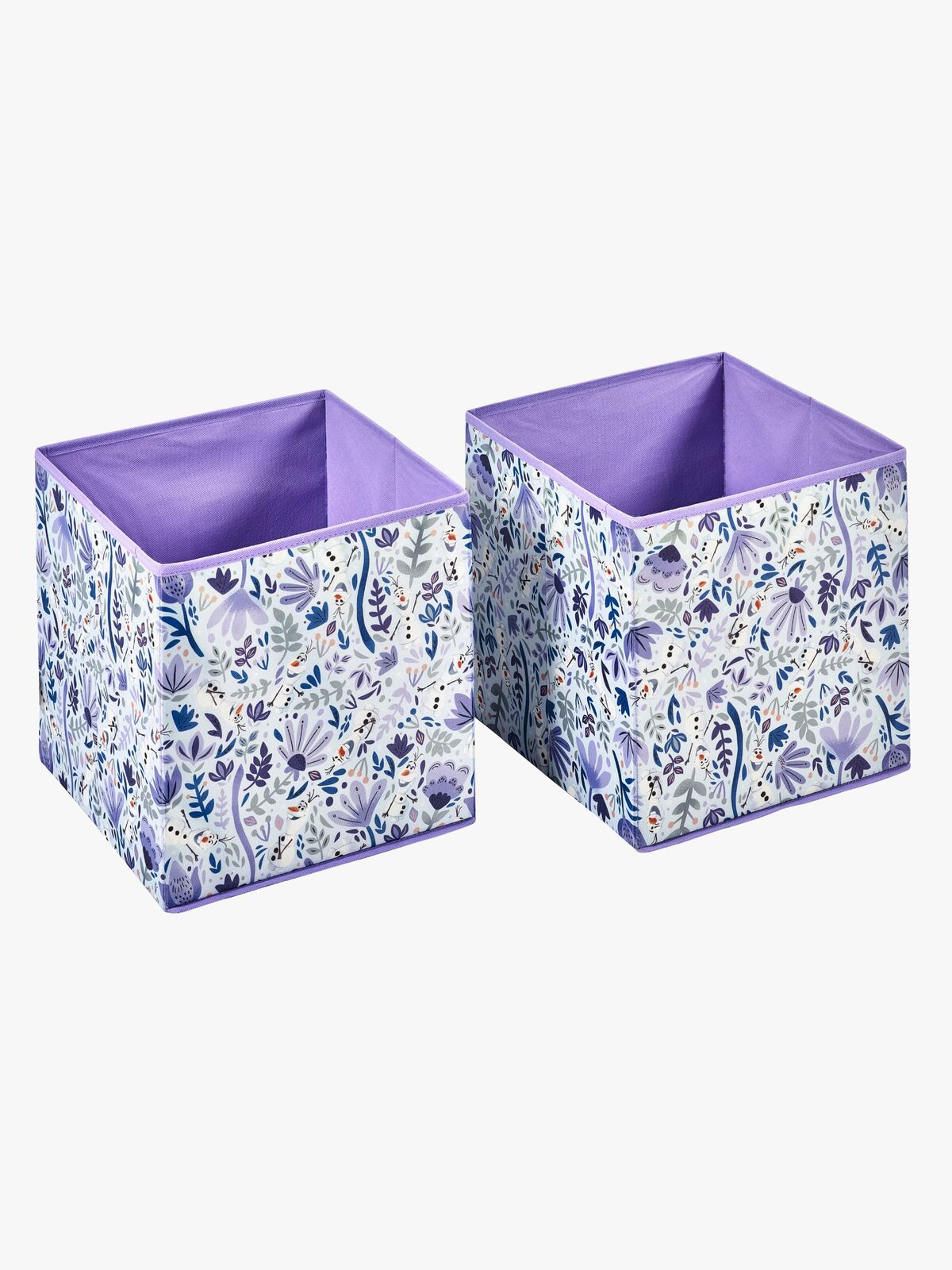 Disney Frozen Oppbevaringskasser 2-Pack, Lilla