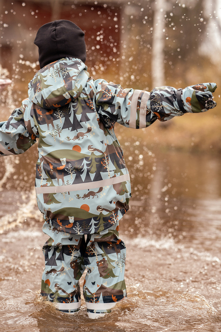 Lindberg Lekhyttan Fôret Regnsett, Light Blue/Brown