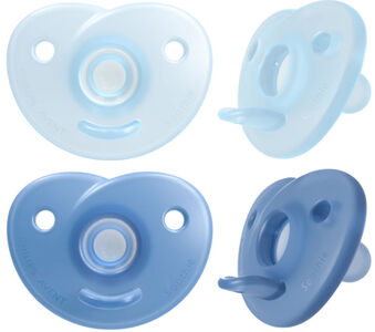 Philips Avent Curved Soothie 0-6m, Blå