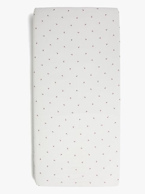 Alice & Fox NESSA Stretchlaken Sprinkelseng 60x120, Hvit