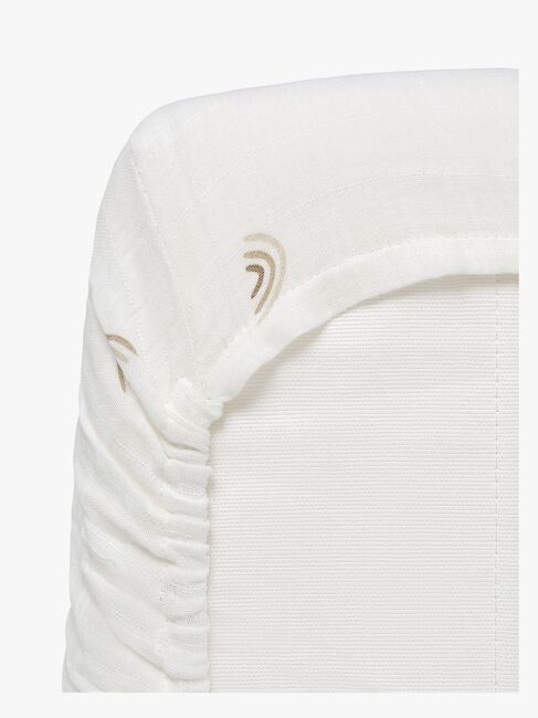 Alice & Fox AVIVA Stretchlaken Sprinkelseng 60x120, Hvit