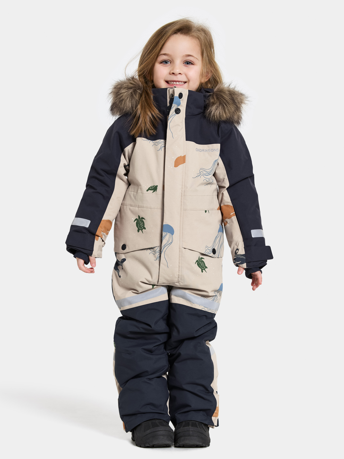 Didriksons Bjärven Vinterdress, Winter Ocean Multi Reflex