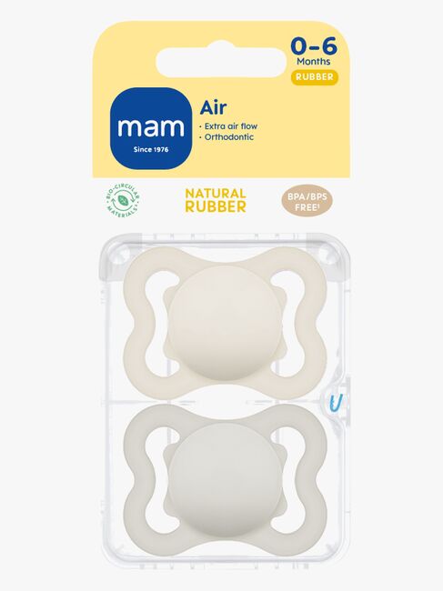 MAM Air Naturgummi Smokker 0-6m, Nøytral