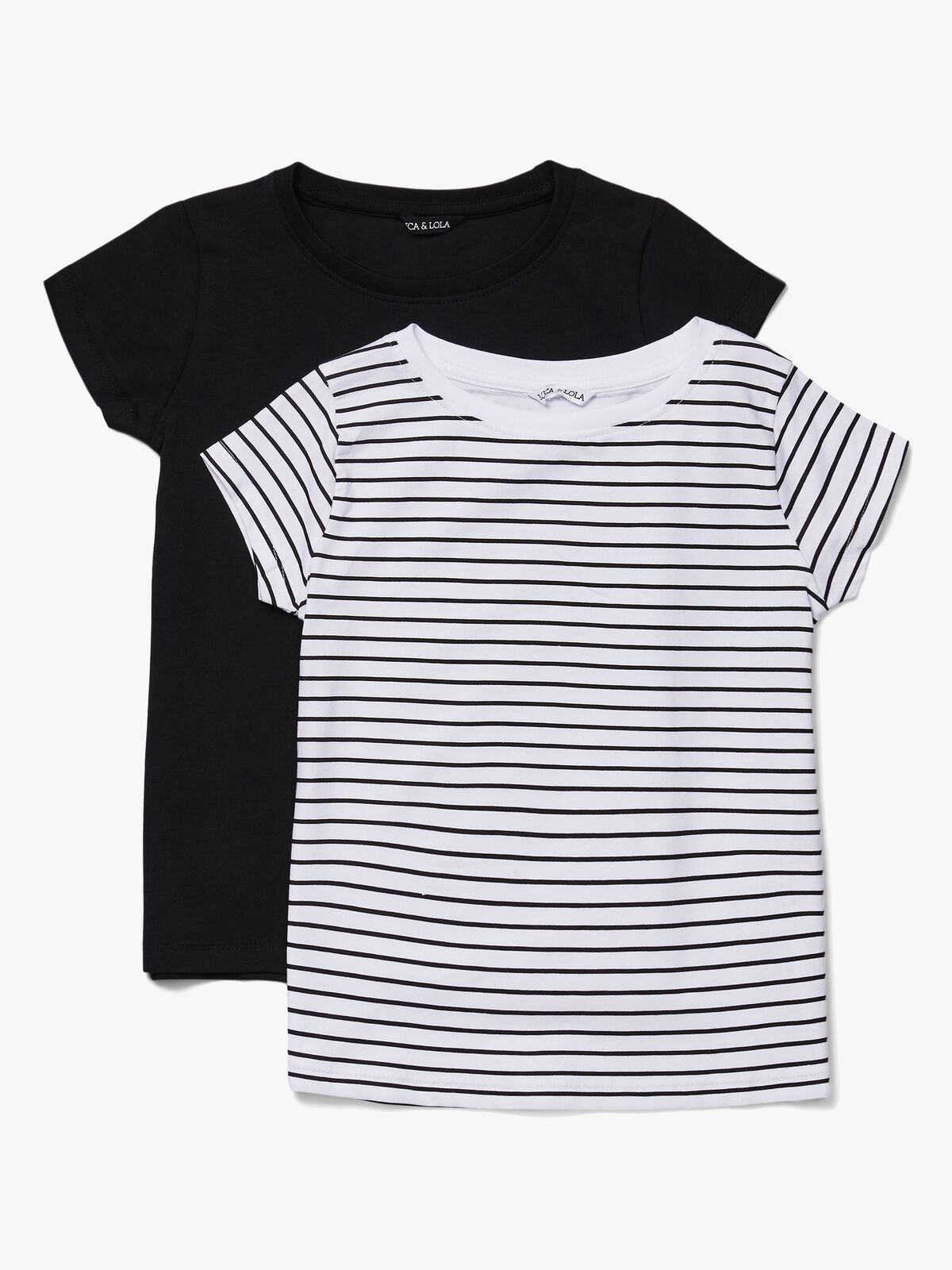 Luca & Lola Fanny Topp 2-pack, Black/Stripes