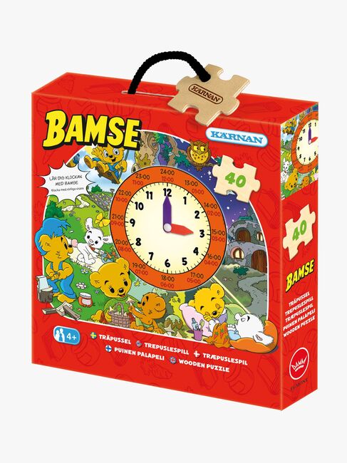 Kärnan Bokspuslespill Bamse Klokke 40 Brikker