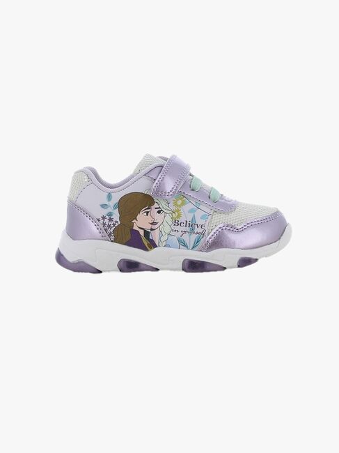 Disney Frozen Classic Blinkende Sneakers, Lilac/White