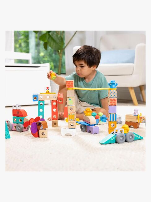 Melissa & Doug Blockables Byggesett Kjøretøy 54 Deler