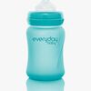 Everyday Baby Varmeindikerende Tåteflaske Glass 150 ml, Turkis