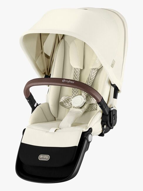 Cybex e-Gazelle S Søskenvogn inkl. Liggedel, Seashelle Beige/Taupe