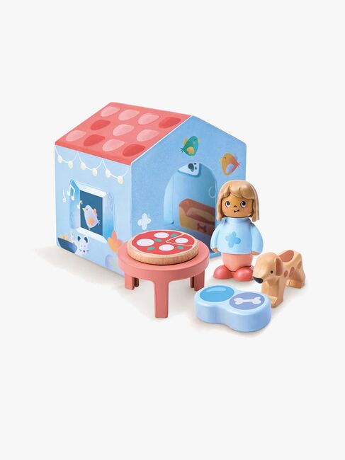 Hape Eventyrbok med Lekesett The Tiny House