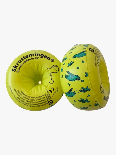 Skruttenringen Armpuffer, Gul Mønstret