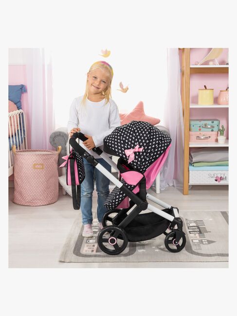 Bayer Design Xeo Dukkevogn, Svart/Rosa