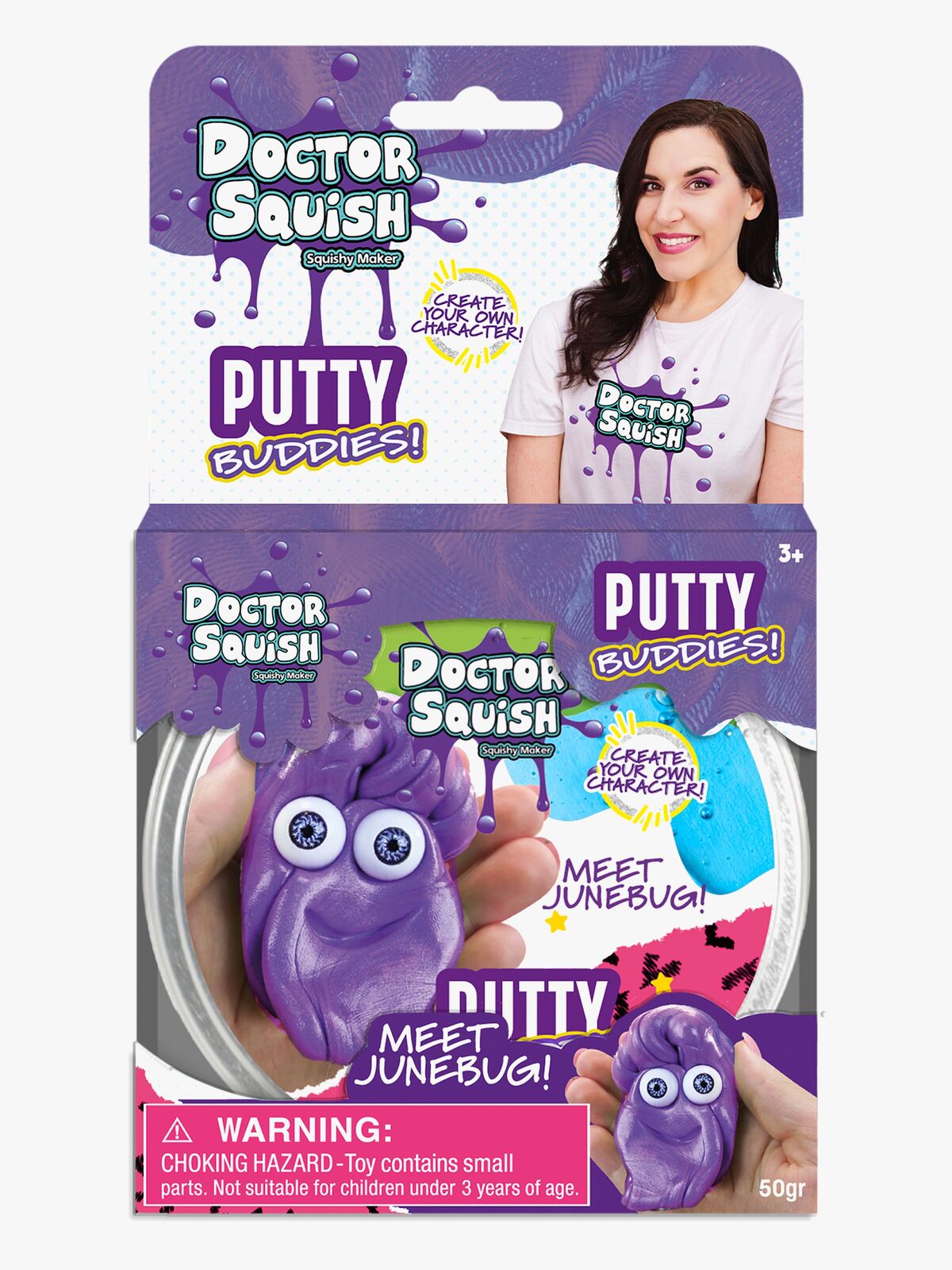 Doctor Squish Putty Buddies Slim Junebug 50g