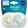 Philips Avent Ultra Air Deco Smokk 2-Pack 0-6m, Grønn/Blå