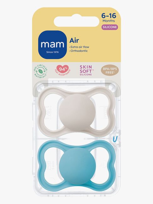 MAM Air Silikon Smokker 6-16m, Blå