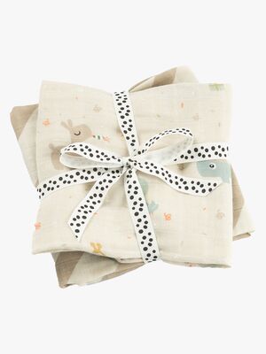 Done By Deer Celebration Musselinteppe 2-Pakk, Sand