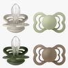 BIBS Supreme Smokk 4-Pakk Silikon Stl 2, Sand/Sage/Huntergreen/Dark Oak