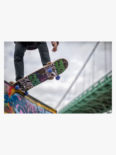 Pinepeak Skateboard, Svart/Grønn