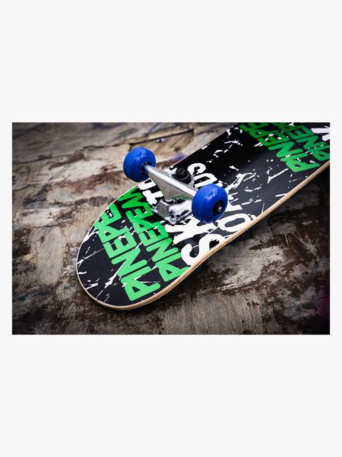 Pinepeak Skateboard, Svart/Grønn
