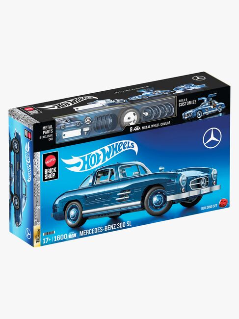 Mattel Brick Shop Hot Wheels Premium Series Byggesett Mercedes-Benz 300 SL 1600 Deler