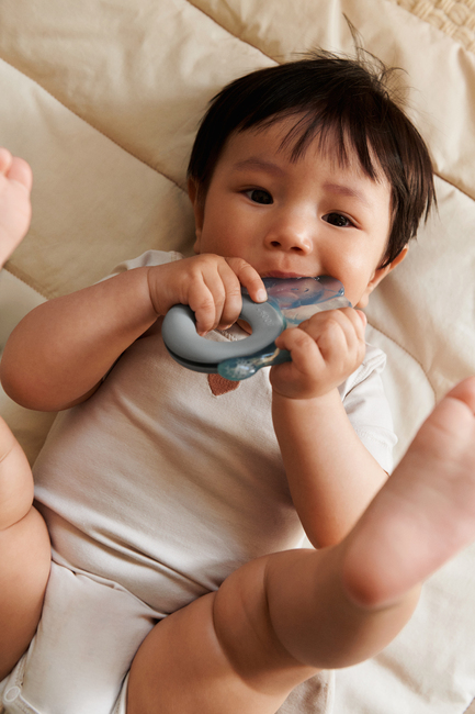 LIEWOOD Rita Elephant Bitering 2-Pakk, Sandy/Dove blue