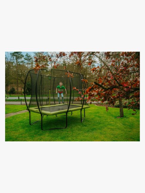 EXIT Silhouette Trampoline inkl. Sikkerhetsnett 214x305 cm, Grønn