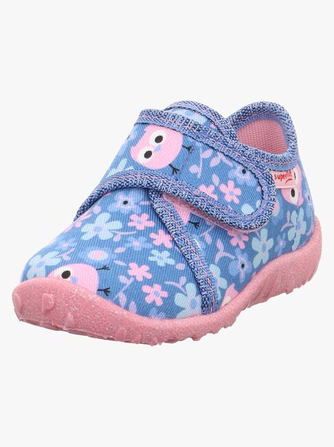 Superfit Spotty Tøfler, Light Blue/Multicoloured