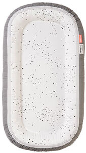 Done By Deer Babynest Cozy Plus Dreamy Dots, White/Grey