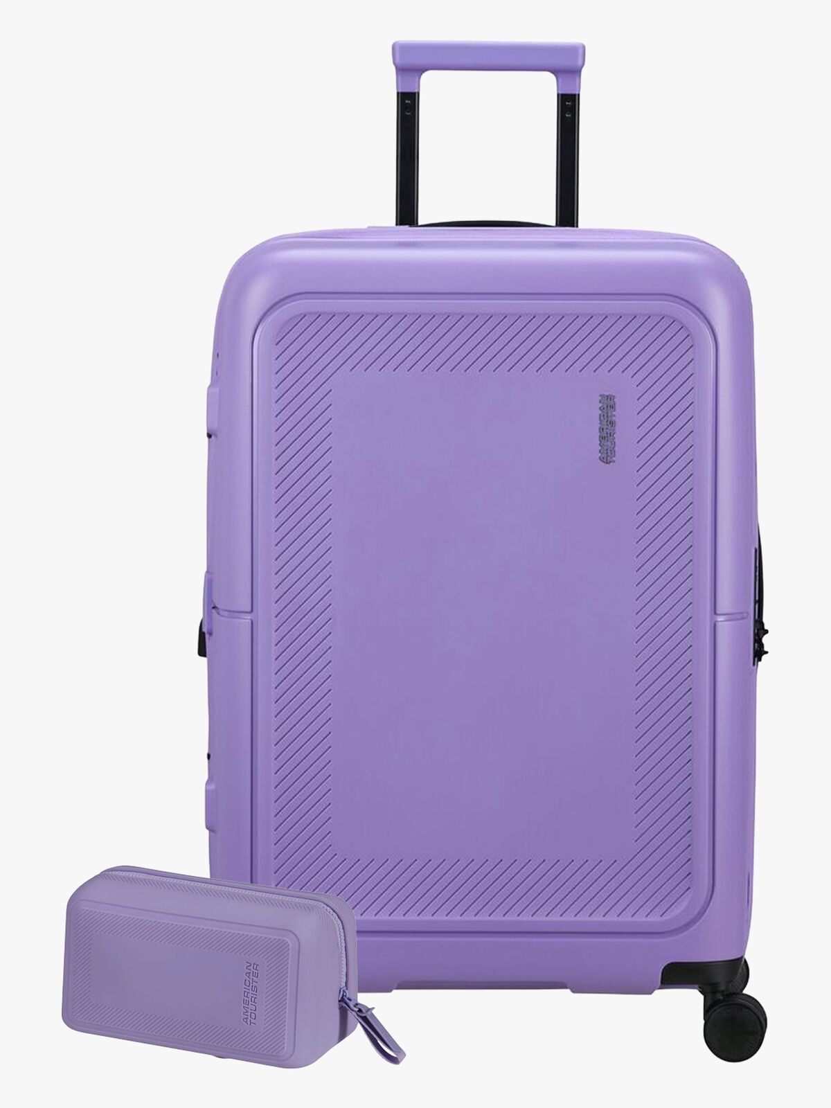 American Tourister Dashpop Koffert 76-84L & Toalettmappe POP, Violet Purple