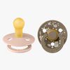BIBS x Liberty Colour Smokk 2-Pack Lateks Str 1 Rund, Capel/Blush Mix