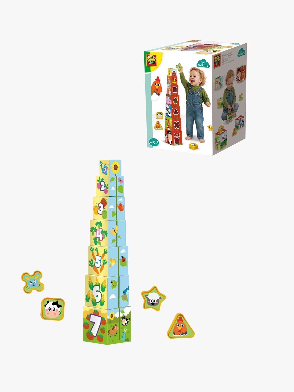 SES Creative Stableklosser Bondegårdsdyr 2-i-1