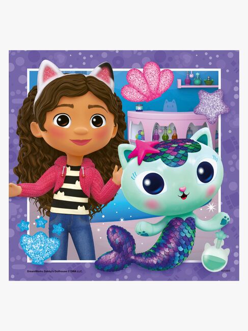 Ravensburger Puslespill Gabby's Dollhouse 3 x 49 Brikker