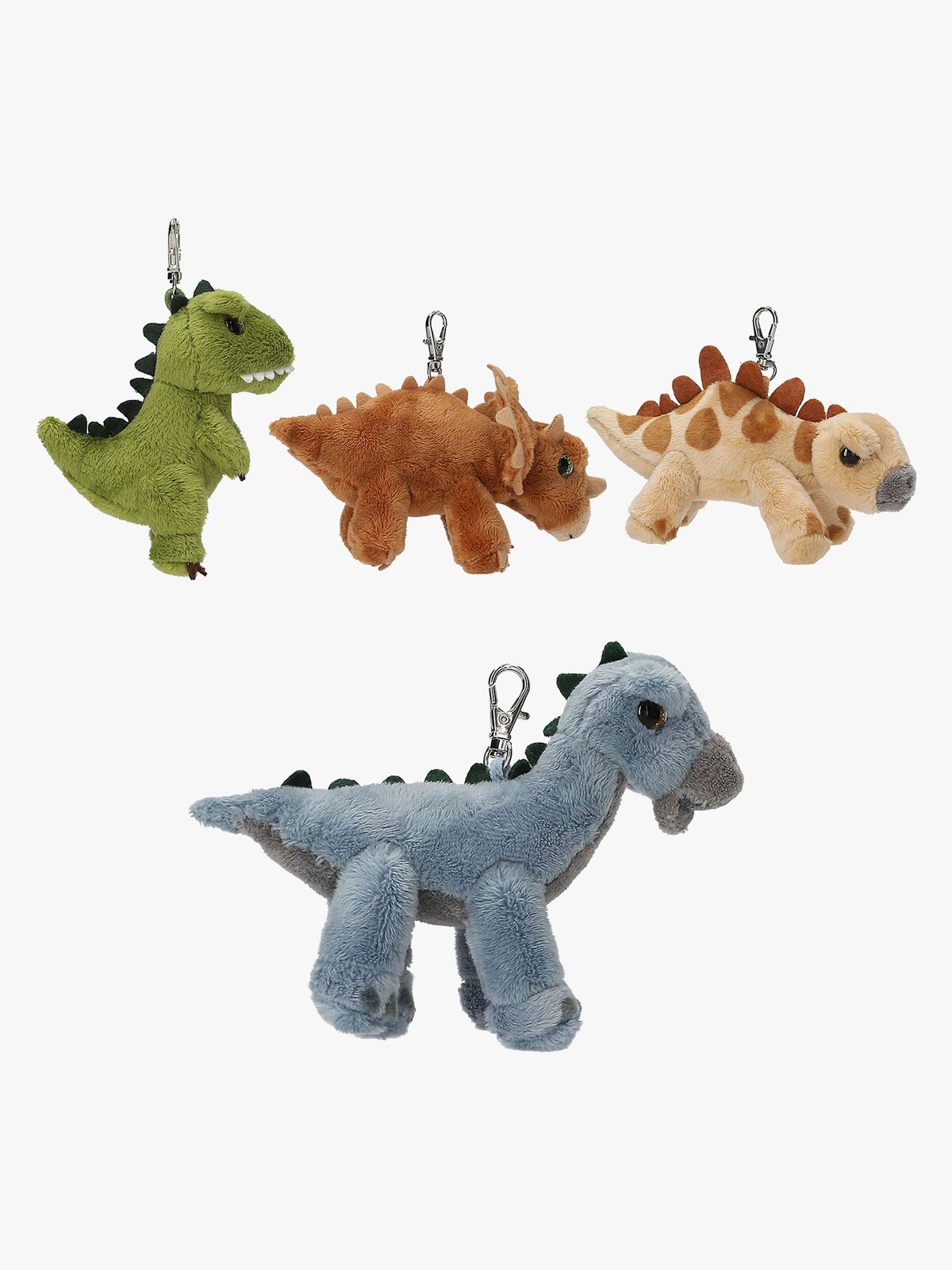 Dino World Nøkkelring Softie Dinosaur Blandet