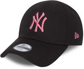 New Era NYY League Essential 9Forty Caps, Black Pink Lemonade
