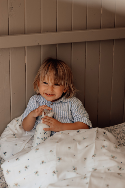 Vanilla Copenhagen Sengesett Junior 100x130, HoneyBee Happy