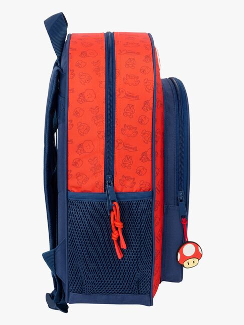 Super Mario Junior Ryggsekk 15L Trick, Mørkeblå/Rød
