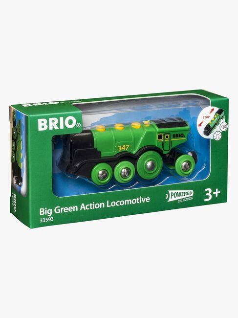 BRIO World 33593 Lokomotiv Stort, Grønt og Kraftig 