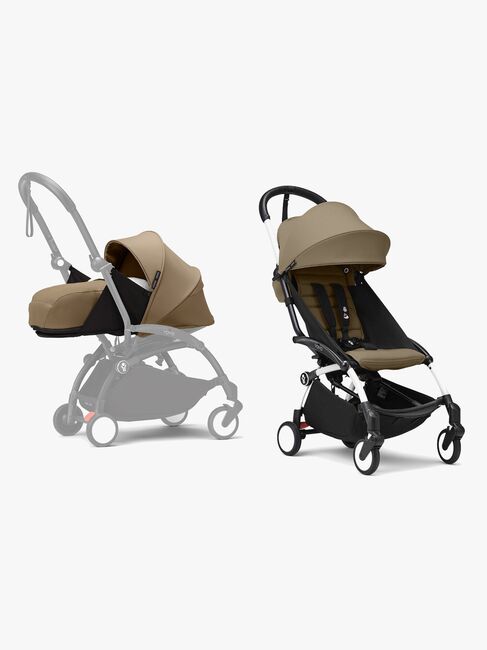 Stokke YOYO 3 Sportsvogn inkl. Newborn Pack, Toffee/White