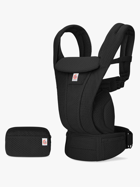 Ergobaby Omni Deluxe Bæresele Mesh inkl. Regntrekk, Onyx Black